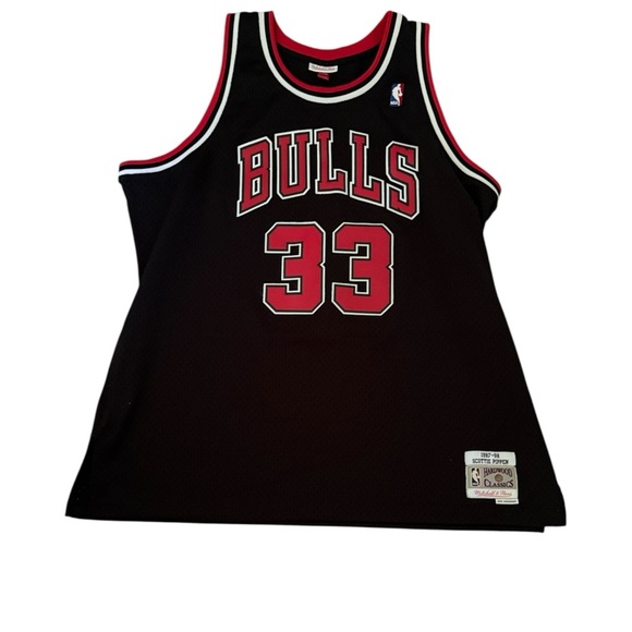 Brand New Mitchell & Ness Scottie Pippen Black Jersey - Picture 3 of 9